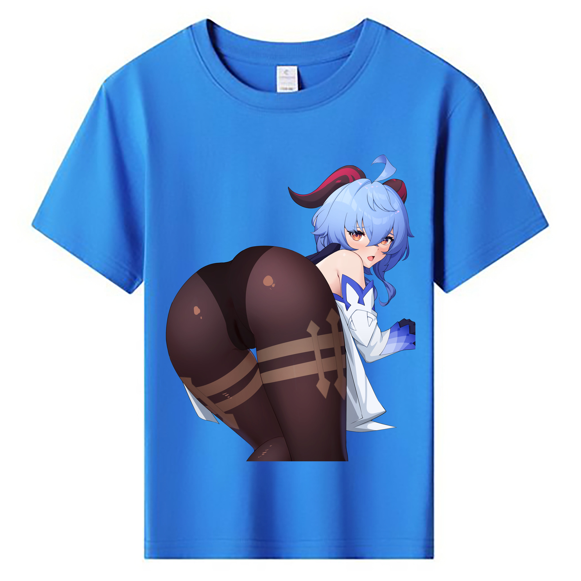 げんし神 甘雨 かんう genshin Ganyu 綿100％キッズTシャツ（フロントプリント）